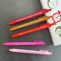 1 Piece Letter Class Learning Daily Mixed Materials Simple Style Gel Pen sku image 4