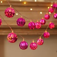 Weihnachten Retro Einfacher Stil Ball Kunststoff Innen Gruppe Festival Hängende Ornamente sku image 5