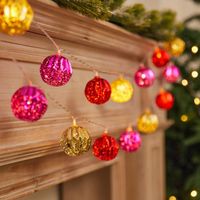Christmas Retro Simple Style Ball Plastic Indoor Party Festival Hanging Ornaments sku image 13