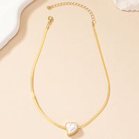 Elegant Commute Heart Shape Pearl Alloy Wholesale Pendant Necklace main image 8