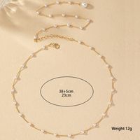 Sweet Simple Style Geometric Imitation Pearl Plating Gold Plated Women's Necklace main image 5