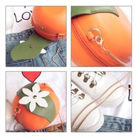 Women's Pu Leather Fruit Cute Round Lock Clasp Crossbody Bag main image 9