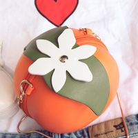 Women's Pu Leather Fruit Cute Round Lock Clasp Crossbody Bag main image 6