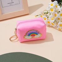 Unisex Solid Color Polyester Zipper Coin Purses sku image 6