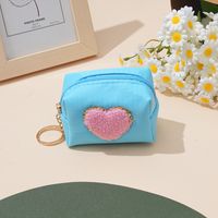 Unisex Solid Color Polyester Zipper Coin Purses sku image 4