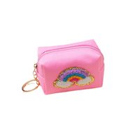 Unisex Solid Color Polyester Zipper Coin Purses main image 2