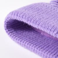 Women's Basic Lady Simple Style Solid Color Pom Poms Eaveless Wool Cap main image 4