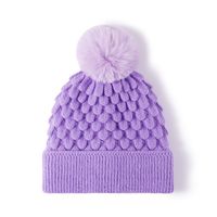 Women's Basic Lady Simple Style Solid Color Pom Poms Eaveless Wool Cap main image 3