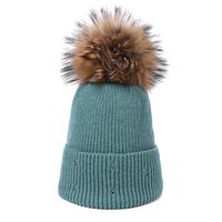 Women's Basic Simple Style Solid Color Pom Poms Eaveless Wool Cap sku image 11