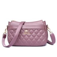 Women's Pu Leather Solid Color Vintage Style Square Zipper Square Bag sku image 3