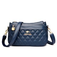 Women's Pu Leather Solid Color Vintage Style Square Zipper Square Bag sku image 5