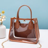 Women's Pu Leather Solid Color Streetwear Square Magnetic Buckle Square Bag sku image 4