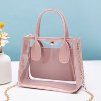 Women's Pu Leather Solid Color Streetwear Square Magnetic Buckle Square Bag sku image 3