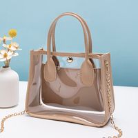 Women's Pu Leather Solid Color Streetwear Square Magnetic Buckle Square Bag sku image 5