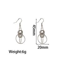 1 Pair Simple Style Classic Style Geometric Alloy White Gold Plated Drop Earrings sku image 1
