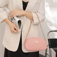 Women's Pu Leather Solid Color Streetwear Oval Zipper Cloud Shape Bag main image 9