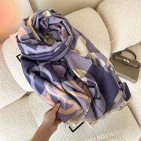 Women's Simple Style Flower Imitation Cashmere Scarf sku image 4