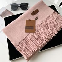 Women's Basic Solid Color Imitation Cashmere Tassel Scarf sku image 38