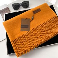 Women's Basic Solid Color Imitation Cashmere Tassel Scarf sku image 49