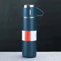 Casual Solid Color Stainless Steel Water Bottles 1 Set main image 4