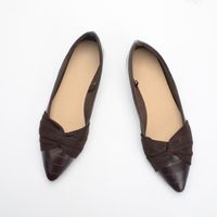 Women's Elegant Solid Color Point Toe Flats sku image 25