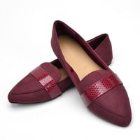 Women's Elegant Solid Color Point Toe Flats sku image 10