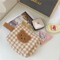Cute Animal Cotton Square Makeup Bags sku image 1