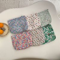 Cute Flower Cotton Square Makeup Bags main image 2