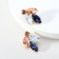 1 Paire Élégant Luxueux Style Coréen Géométrique Placage Incruster Alliage De Cuivre Zircon Boucles D'oreilles main image 6