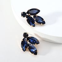 1 Paire Élégant Luxueux Style Coréen Géométrique Placage Incruster Alliage De Cuivre Zircon Boucles D'oreilles main image 3