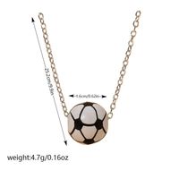 Fitness Streetwear Sports Basketball Football Gold Plated Silver Plated Alloy Metal Wholesale Pendant Necklace sku image 1