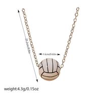 Fitness Streetwear Sports Basketball Football Gold Plated Silver Plated Alloy Metal Wholesale Pendant Necklace sku image 3