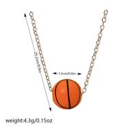 Fitness Streetwear Sports Basketball Football Gold Plated Silver Plated Alloy Metal Wholesale Pendant Necklace sku image 4