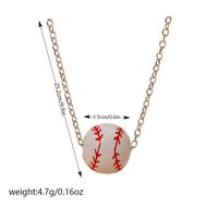 Fitness Streetwear Sports Basketball Football Gold Plated Silver Plated Alloy Metal Wholesale Pendant Necklace sku image 5