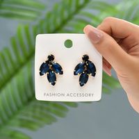 1 Paire Élégant Luxueux Style Coréen Géométrique Placage Incruster Alliage De Cuivre Zircon Boucles D'oreilles sku image 6