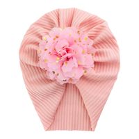 Style Simple Couleur Unie Fleur Chiffon Beanie sku image 2