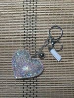 1 Piece Fashion Heart Shape Metal Inlay Rhinestones Women's Keychain sku image 38
