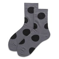 Women's Simple Style Round Dots Nylon Cotton Spandex Jacquard Crew Socks A Pair sku image 1