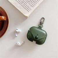Classic Style Commute Color Block Imitation Leather Bluetooth Earbuds Case sku image 17