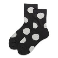 Women's Simple Style Round Dots Nylon Cotton Spandex Jacquard Crew Socks A Pair sku image 8