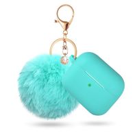 Cute Simple Style Classic Style Solid Color Plush Bluetooth Earbuds Case main image 1