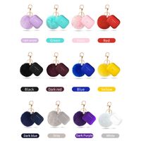 Cute Simple Style Classic Style Solid Color Plush Bluetooth Earbuds Case main image 5