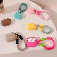 Simple Style Classic Style Solid Color Bluetooth Earbuds Case main image 1