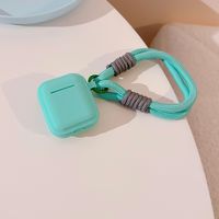 Simple Style Classic Style Solid Color Bluetooth Earbuds Case sku image 1