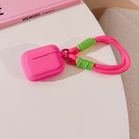 Simple Style Classic Style Solid Color Bluetooth Earbuds Case sku image 13