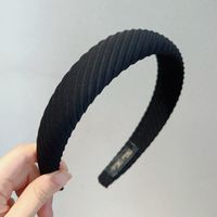 Simple Style Solid Color Sponge Hair Band sku image 1