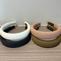 Einfacher Stil Einfarbig Schwamm Haarband main image 5