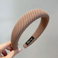 Einfacher Stil Einfarbig Schwamm Haarband sku image 3