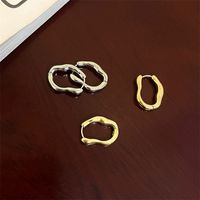 Wholesale Jewelry Simple Style Solid Color Alloy Plating Earrings main image 3