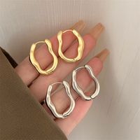 Wholesale Jewelry Simple Style Solid Color Alloy Plating Earrings main image 1